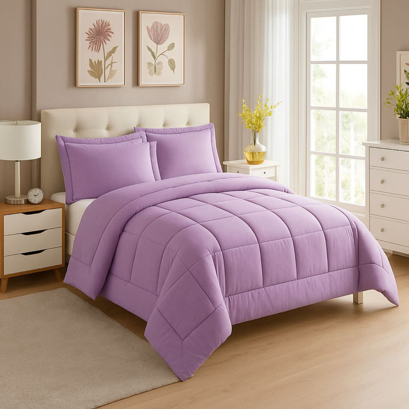 EDREDON-NUBE-HOGAR-15-PLAZA-DAILY-SET-CUADROS-ALGODON---FUNDAS-DE-ALMOHADA-LILA