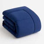 EDREDON-NUBE-HOGAR-2-PLAZAS-DAILY-SET-CUADROS-ALGODON---FUNDAS-DE-ALMOHADA-AZUL-MARINO