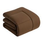 EDREDON-NUBE-HOGAR-KING-DAILY-SET-CUADROS-ALGODON---FUNDAS-DE-ALMOHADA-MARRON