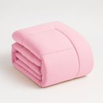 EDREDON-NUBE-HOGAR-KING-DAILY-SET-CUADROS-ALGODON---FUNDAS-DE-ALMOHADA-ROSADO