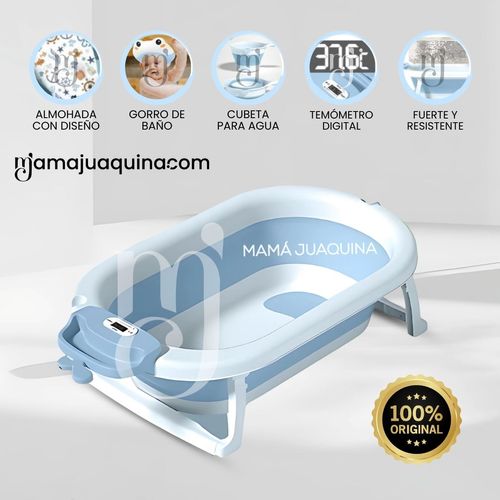 Bañera Plegable para Bebés «WALY MAUI» Celeste