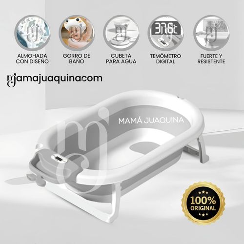 Bañera Plegable para Bebés «WALY MAUI» Gris
