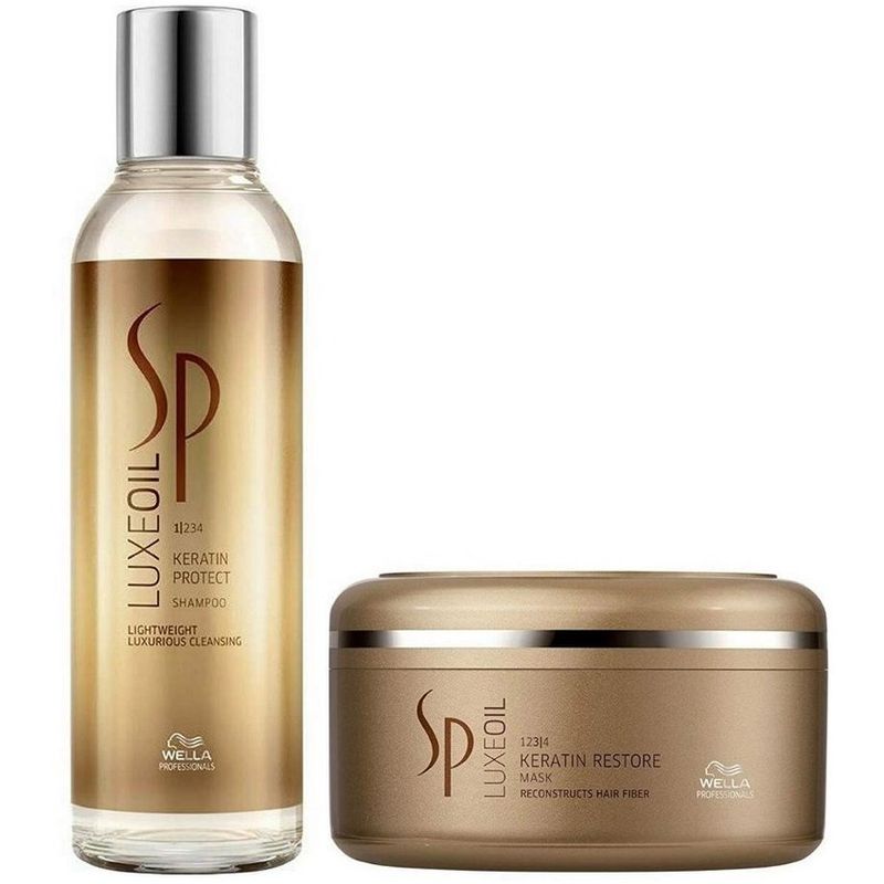 Shampoo-con-Aceite-de-Argan-200ml---Mascarilla-Wella-Luxe-Oil-Keratin