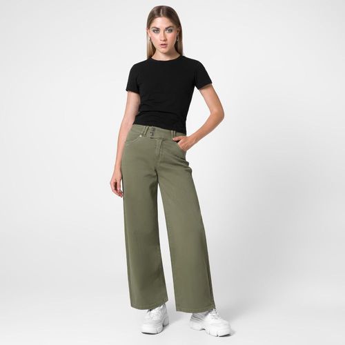 Pantalon Mujer Squeeze Drill Wide Leg Hemis