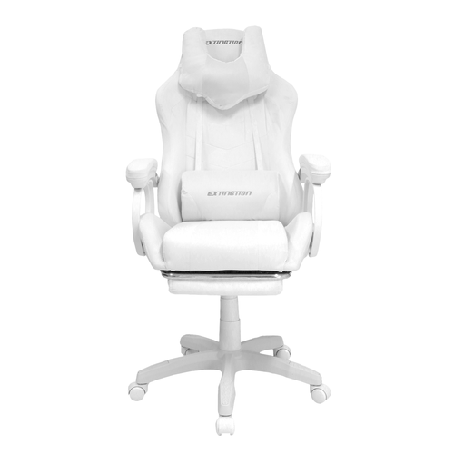 Silla Gamer Extingtion Sapp Gamuza-Cuerina Color Blanco