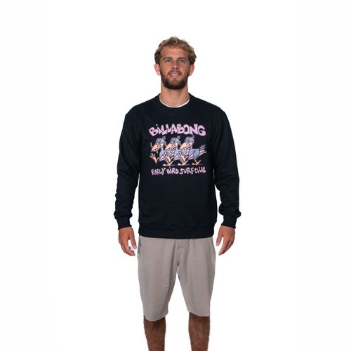 Polera Para Hombre Short Sands Crew Negro Billabong