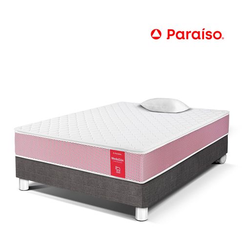 Cama Medallon Ergo Acero 1 Plaza