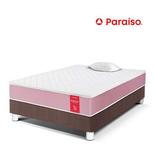 Cama Medallon Ergo Chocolate 1 Plaza