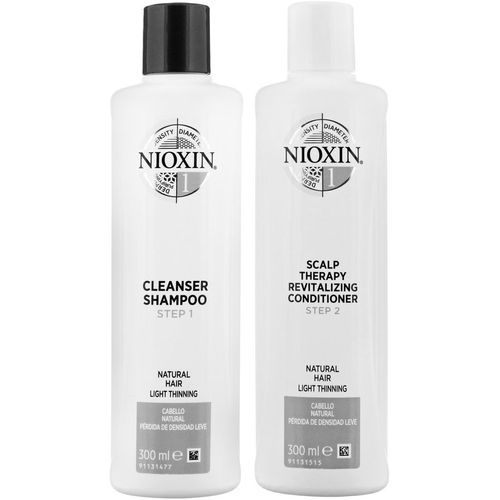 Nioxin-1 Shampoo Densificador + Acondicionador para Cabello Natural
