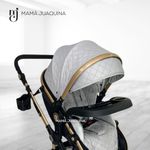 Coche-Moises-«LUMIERE»-Con-Bolso-Pañalero---Gris