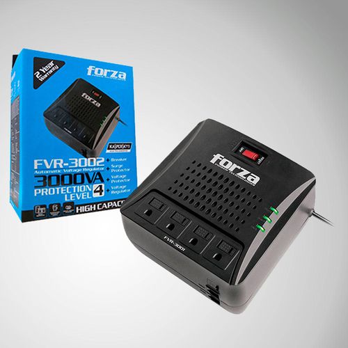 Estabilizador Forza-FVR-3002  4 Tomas/3000VA/1500W 220V