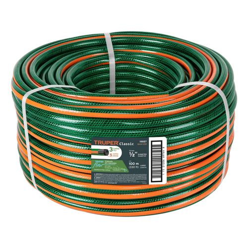 Manguera de riego de 1/2" reforzada 100 metros Truper