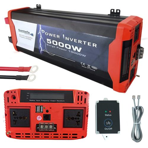 Inversor De Corriente 12v a 220v 5000w 2usb 2sockets Onda Pura