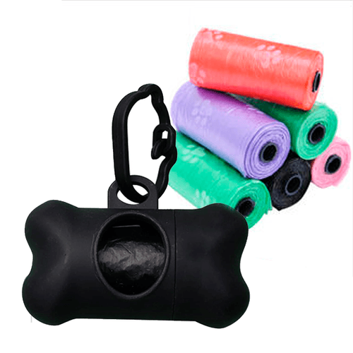 Dispensador y Bolsas para Desechos de Mascotas