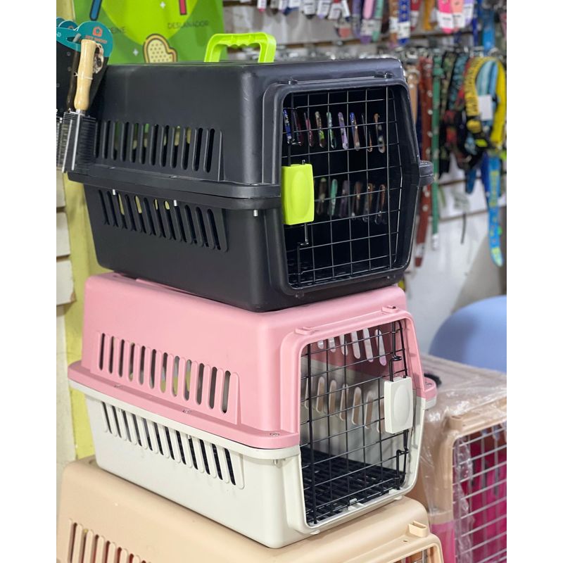 Transportador-para-Gatos-y-Perros---Kennel-L50-NEGRO