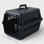 Transportador-para-Gatos-y-Perros---Kennel-L50-NEGRO