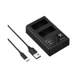 Kit-de-cargador---2-baterias-Canon-LP-E8-K-F-Concept---KF280027