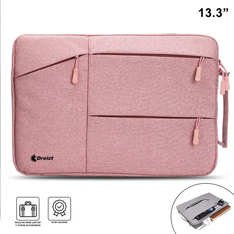 Funda-Porta-Laptop-Notebook-de-133-Pulgadas-Rosado