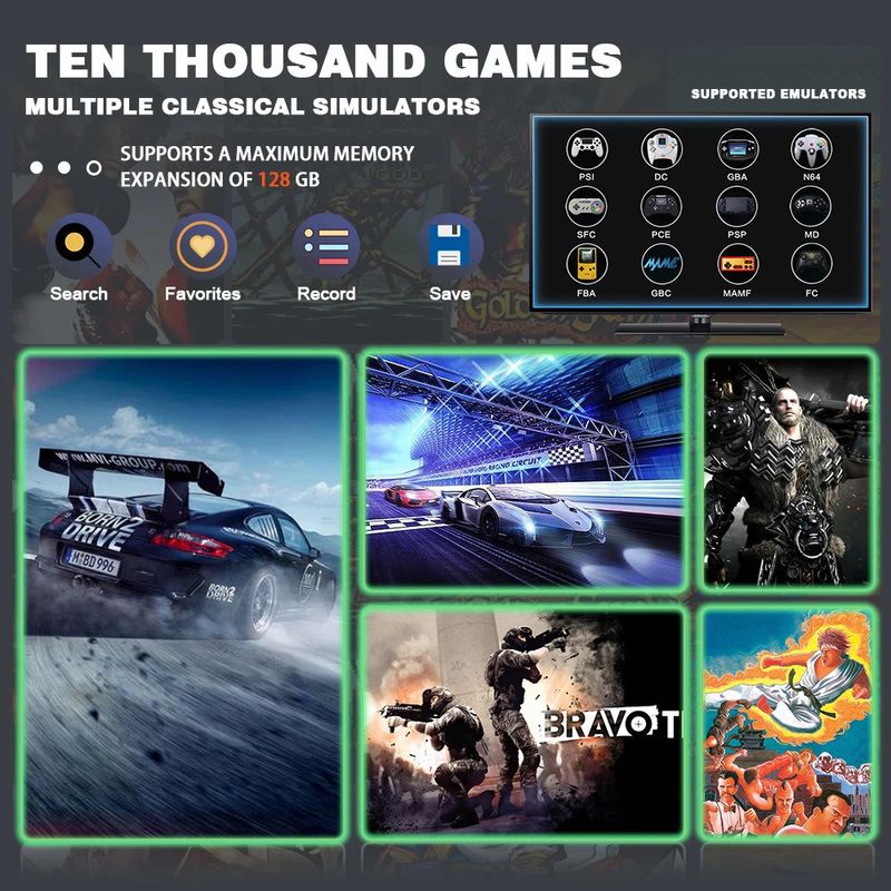 CONSOLA-RETRO-GAME-STICK-X2-ULTRA-128GB-CON-MANDOS-RECARGABLES