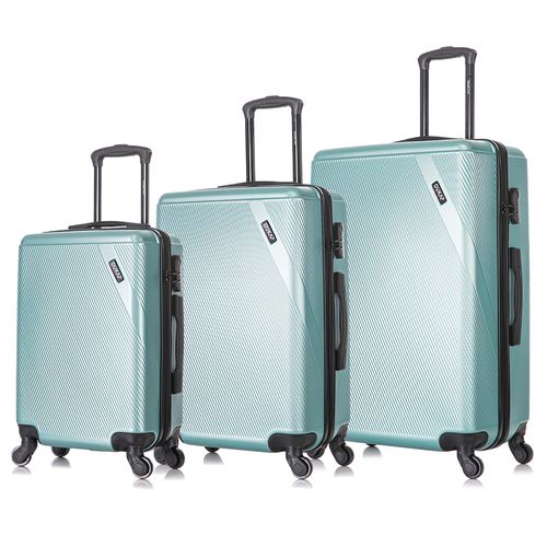 Maletas de viaje Dukap Set de 3 Discovery Verde Agua DIJV