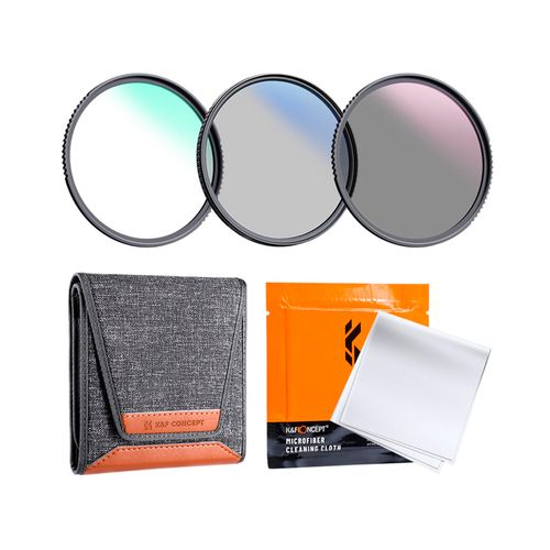 FILTRO K&F CONCEPT KIT x3 UV + CPL + ND4 55MM SKU.1939