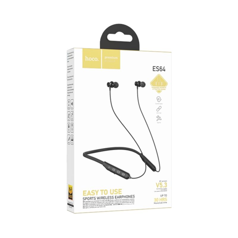 AURICULARES-INALAMBRICOS-SPORT-HOCO-ES64-AUDIFONOS-DEPORTIVOS-NEGROS