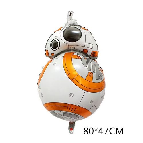 Set x 2 globos metálicos grandes BB8 Star Wars fiesta cumpleaños