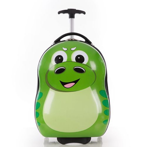 Maletas de viaje para niños con ruedas dibujitos - Verde
