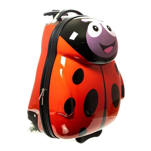 Maletas de viaje para niños con ruedas dibujitos - Rojo
