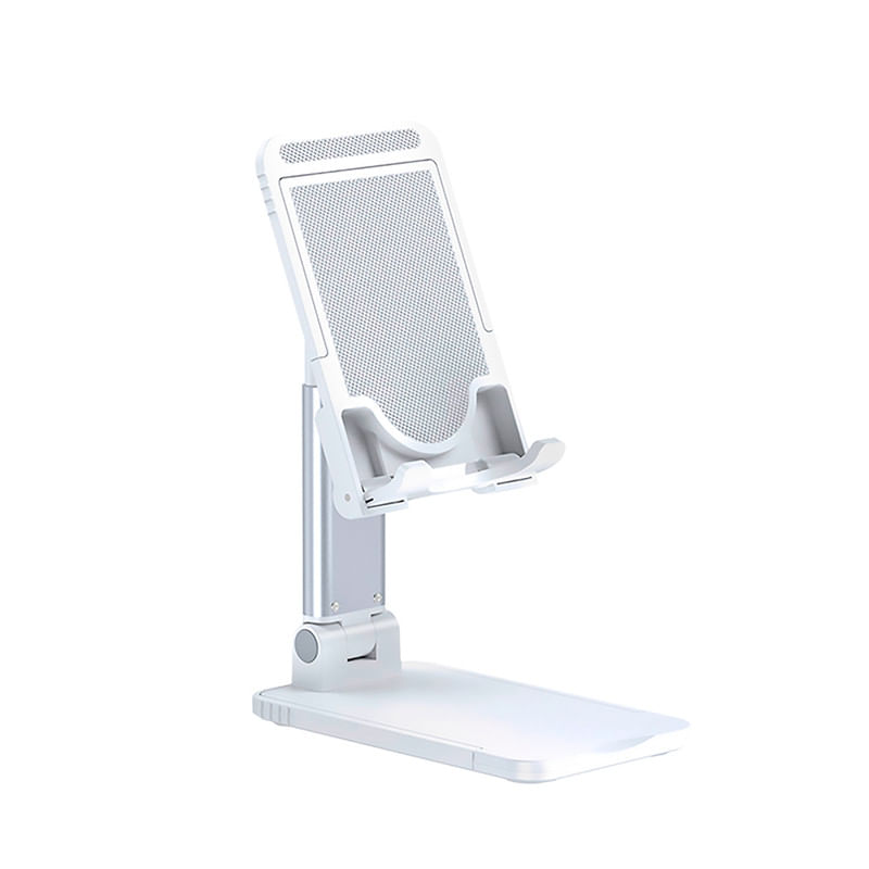 Soporte-Retractil-de-Mesa-para-Celular-Tablet-Blanco