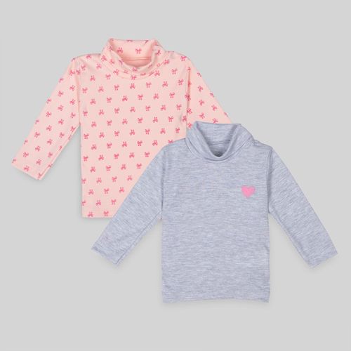 Polo Pack X2 Para Bebe Niña Baby Circus Cafarena