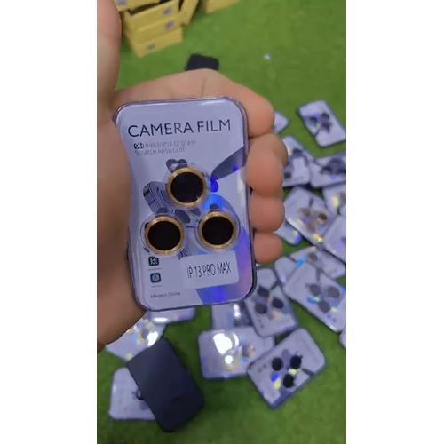 Micas de Camara Individuales Escarcha Dorado para Iphone 12 Pro Max