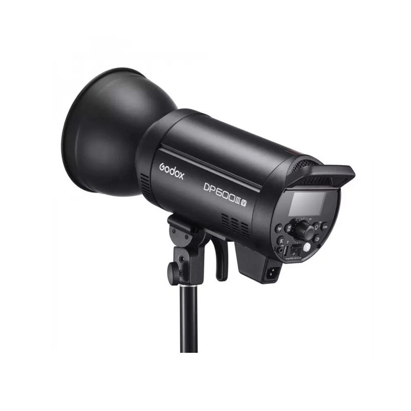 Flash-de-estudio-Godox-DP600-III-V-con-luz-de-modelado-LED