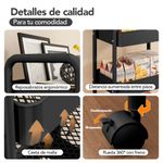 Carrito-Organizador-4-Niveles-con-Ruedas-Multiusos-para-Baño-Cocina-Negro-JY8