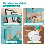 Carrito-Organizador-4-Niveles-con-Ruedas-Multiusos-para-Baño-Cocina-Turquesa-JY8