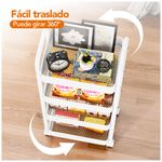 Carrito-Organizador-4-Niveles-con-Ruedas-Multiusos-para-Baño-Cocina-Blanco-JY8