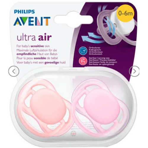 CHUPONES AVENT AIRFLOW DE 0 A 6 MESES NIÑA SCF244/21
