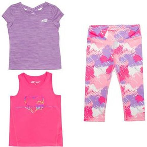 Conjunto Skechers 3 Piezas Leggin BVD y Polo Niña - Talla 6