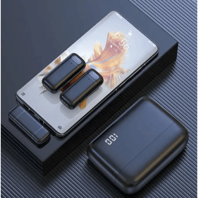 Microfono-Inalambrico-Dual-con-Case-de-Carga-para-Iphone---K13
