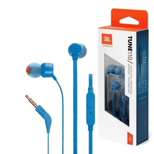 Audífonos Jbl Tune 110 In-ear Azul