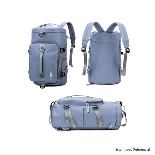 Mochila Bolso de Viaje Multiusos Maleta Deportiva Celeste