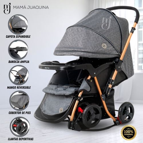 Coche Cuna Mecedora de Lujo «GRAND ROYCE» Gris