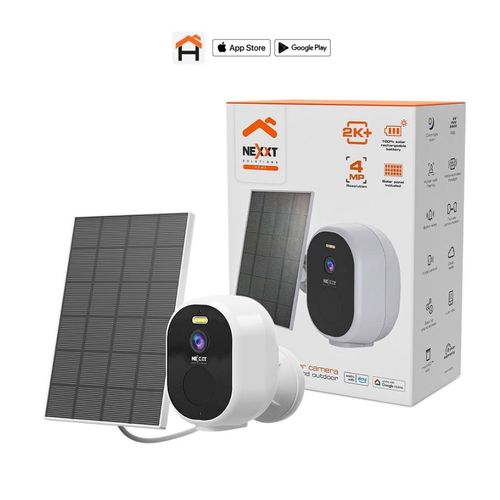 Cámara Smart Fija Batería Panel Solar Nexxt Home