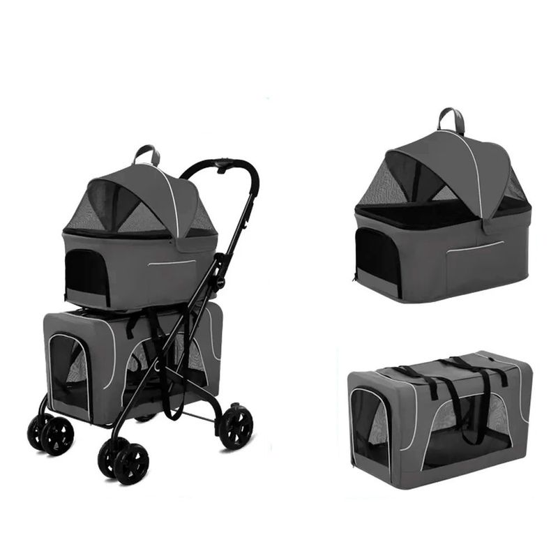 Coche-Desmontable-de-Dos-Pisos-Negro