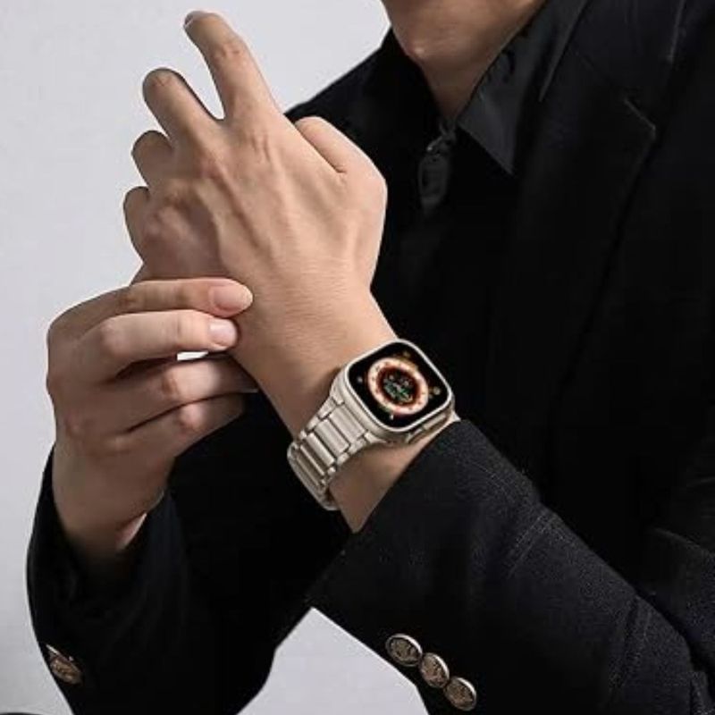 Correa-de-Titanio-para-Apple-Watch-Ultra-1-Ultra-2-Cierre-Magnetico-Matte-