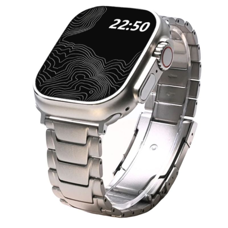 Correa-de-Titanio-para-Apple-Watch-Ultra-1-Ultra-2-Iron-Hide-Matte-