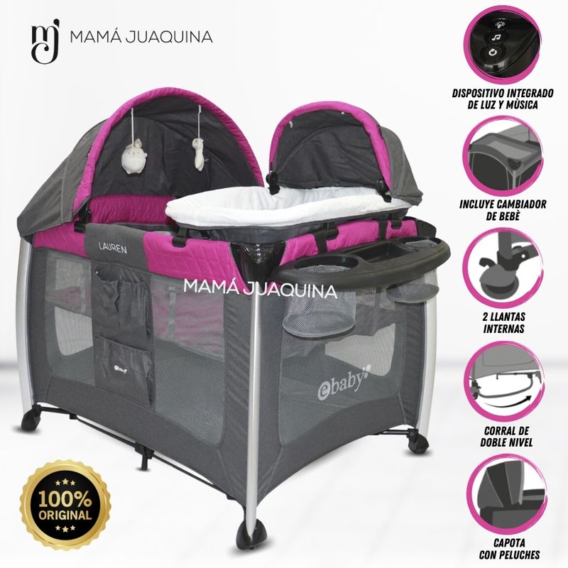 Cuna-Musical-de-Lujo-«MALASIA»-Fucsia