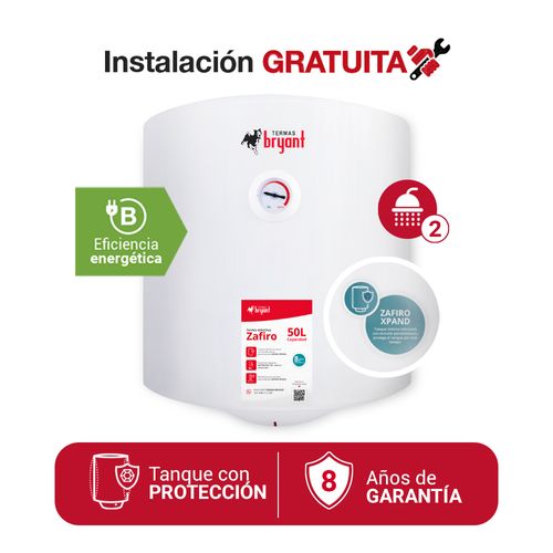 TERMA ELÉCTRICA 50 L BRYANT ZAFIRO