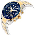 Reloj-Bulova-Marine-Star-98B230-Fecha-Cronometro-Plateado-Dorado-Azul