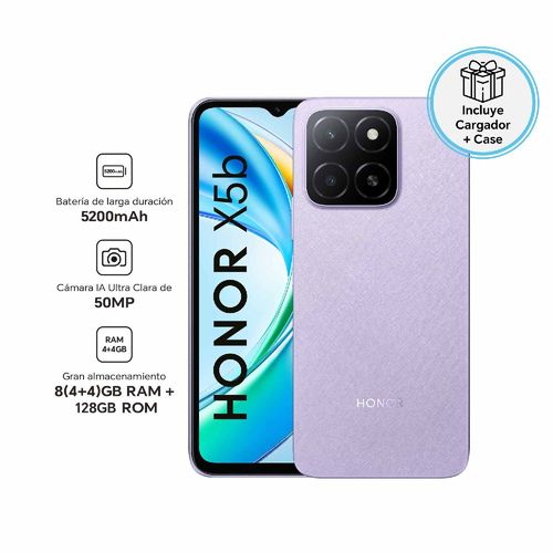 Celular Honor X5B 6.5" 4GB RAM 128GB Purple